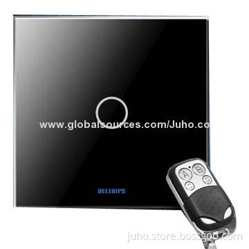 Energy-Saving Smart Touch Electrical/1 Gang Touch Wall Light Switches with Glass Panel Design